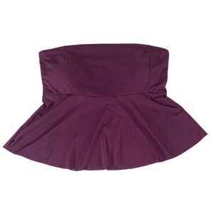 Unbranded Woman's Purple Strapless Swimsuit Top Plus Size‎ 2XL